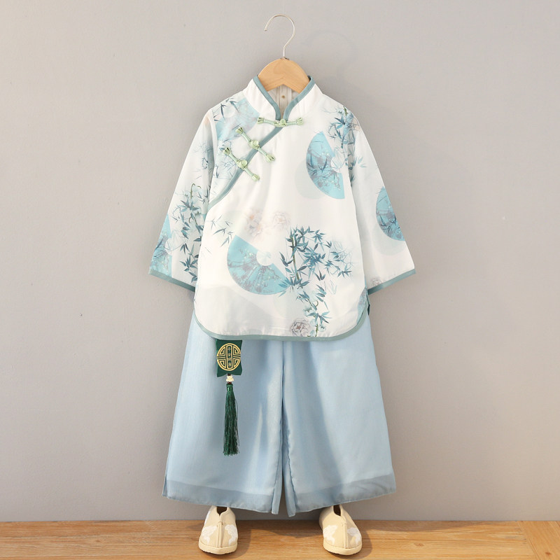 儿童古风中秋汉服套装秋