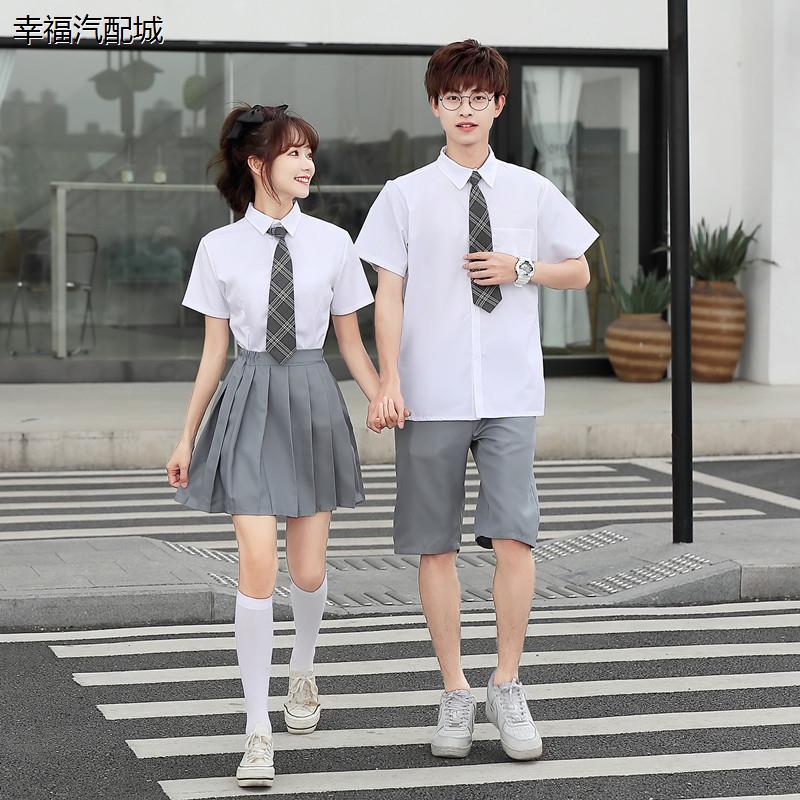 校服套装学院制服中学生合唱朗诵演出服高中生运动会毕业班服夏季