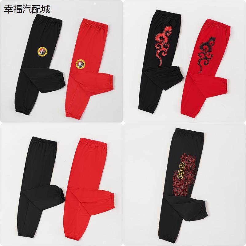 高弹牛奶丝儿童武术裤灯