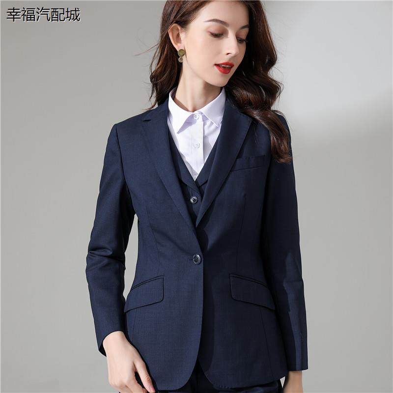 光大新款女西裤藏蓝色行服裤