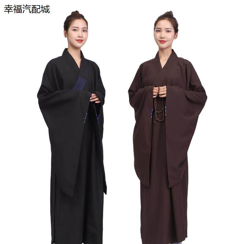 海青居士服女春夏秋季海