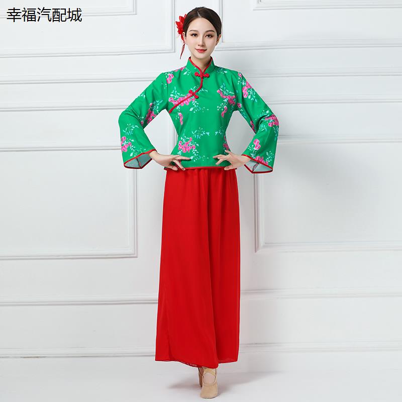 新款喜庆演出服女曲沟辣
