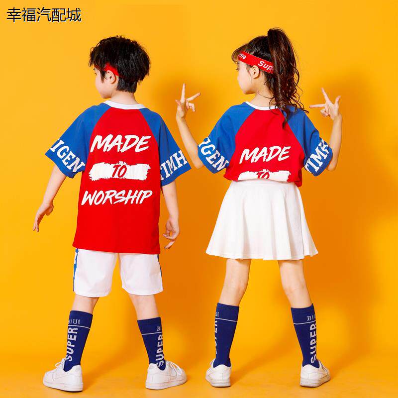 国庆节儿童啦啦队演出服