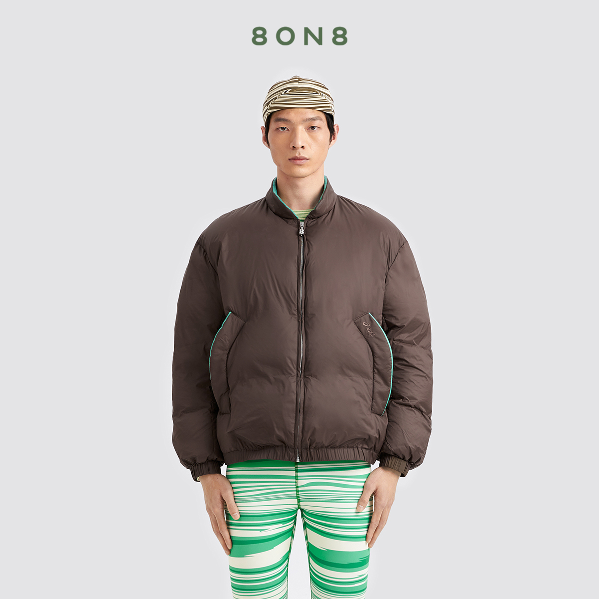 ASICS联名撞色高光羽绒服