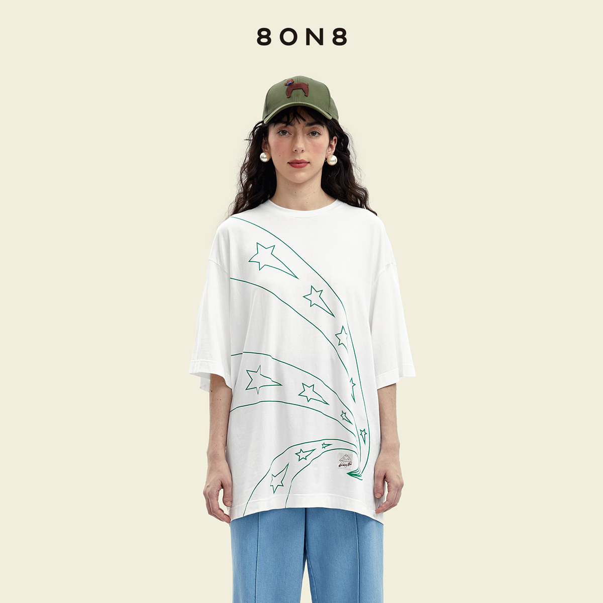 中世纪红白色永恒之星流星T恤