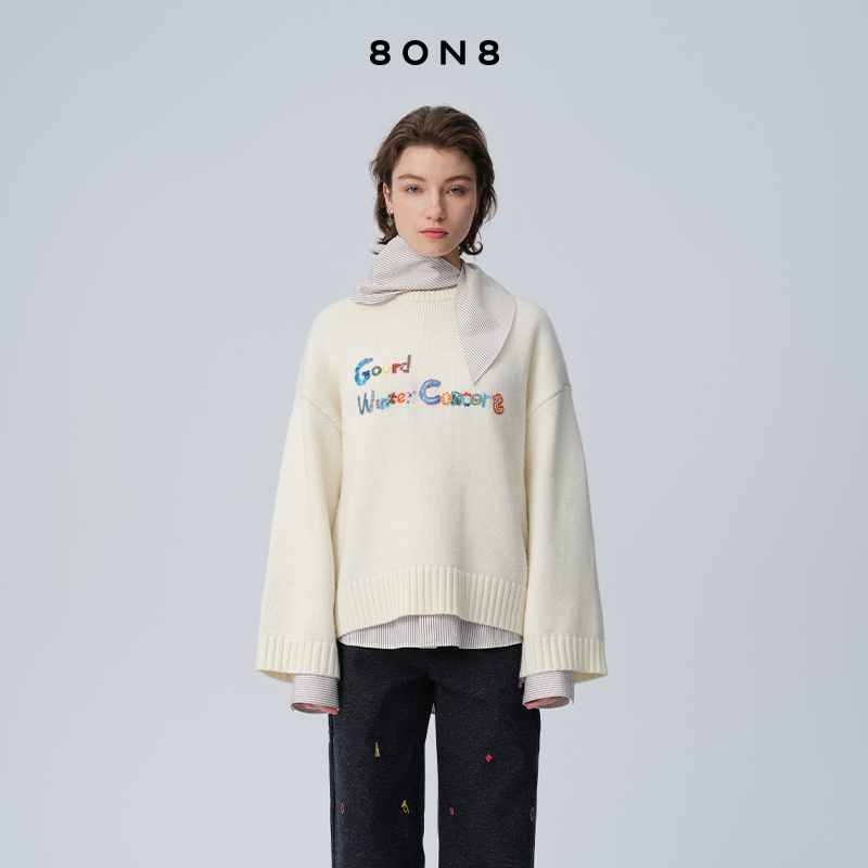 8ON8音乐会手工钉珠毛衣