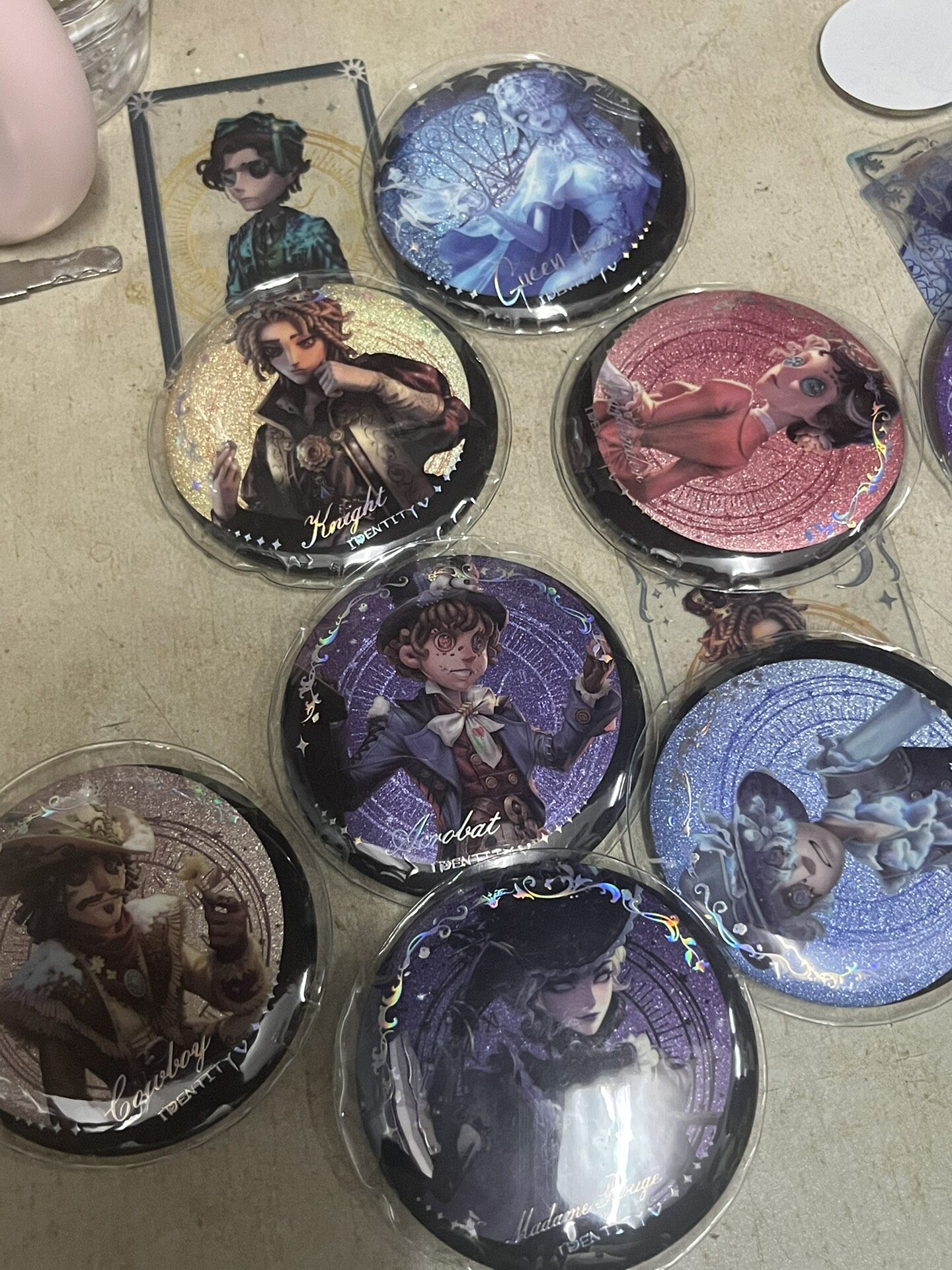 LIMITED - LAST ONE - Genshin Impact Moonlit Night's Narrative Poem Lauma Badge, Holographic Purple Starry Sky Design... - China Exclusive Anime Merch