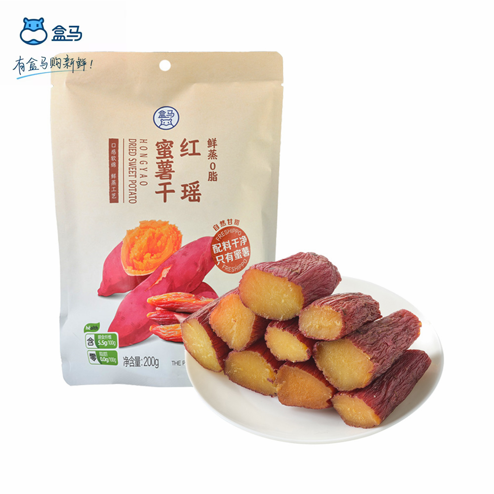 盒马蜜薯干鲜蒸0脂红薯干200g