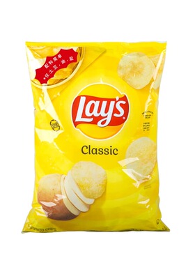 正品Lays乐事经典原味薯片520g美国进口家庭装膨化食品休闲零食