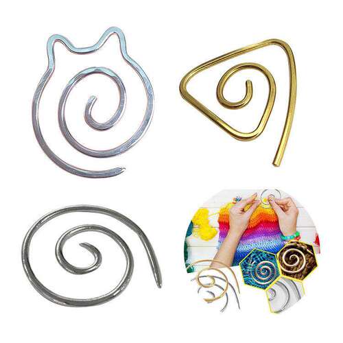 跨境Spiral Cable Knitting Needle实用螺旋编织针毛线毛衣针工具