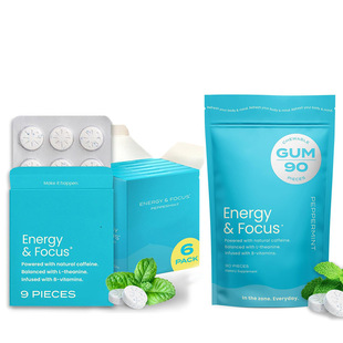 minty coffee薄荷味咖啡压片糖NeuroGum Energy Caffeine Gum