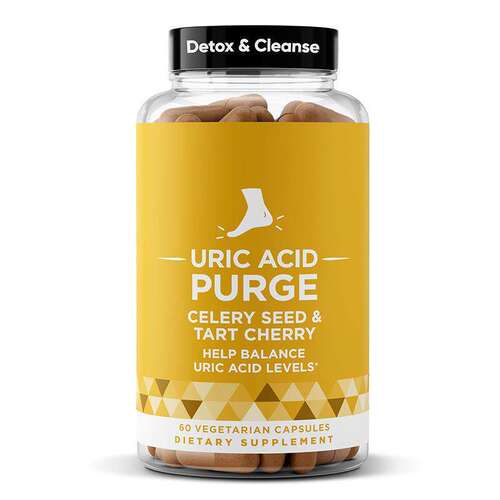 新品现货跨境TK亚马逊爆款60粒URIC ACID PURGE尿酸胶囊工厂批发