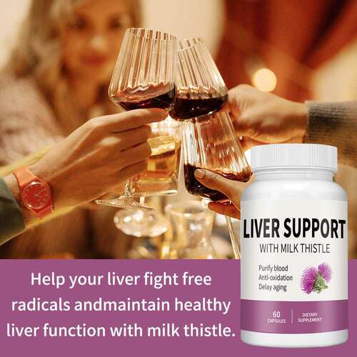 Milk Thistle Liver Detox Capsules跨境外贸奶蓟草肝脏支持胶囊