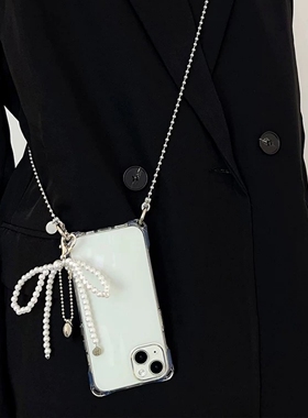 夏季超好看适用小米15/14/13手机壳红米k80斜挎70挂绳60四角开孔40防摔note13pro挂件12turbo透明11外壳9女50