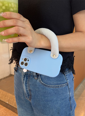 手提包式适用荣耀x50手机壳magic6新款5高级感90gt女士100pro夏天多巴胺60挂绳70手腕带80简约30硅胶9x防摔套