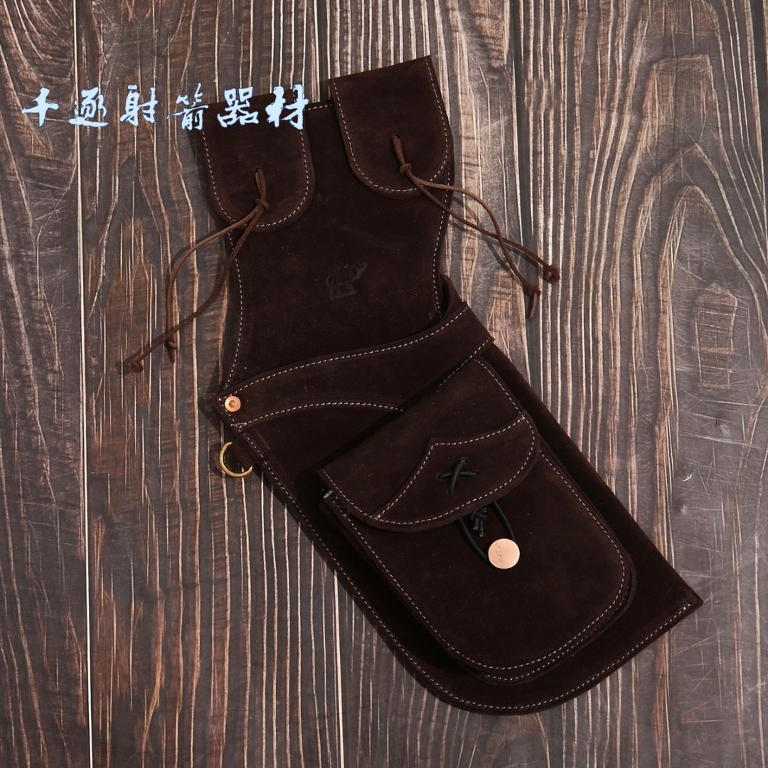 高品质磁吸式反向原野箭壶射箭箭囊箭壶箭袋真牛皮斜跨腰挂弓箭包,运动/瑜伽/健身/球迷用品,弓,淘宝优惠券,粉丝福利购,淘宝优惠卷