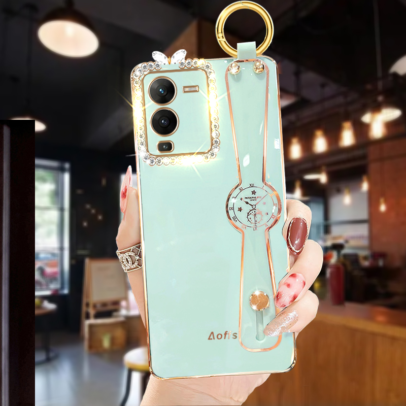 vivoS15硅胶软壳腕带斜跨保护套