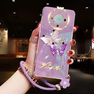 AL00超薄保护套mete60个性 AL00硅胶防摔全包镜头ALN 手挂绳por软壳 BRA 华为Mate60手机壳Pro网红高颜值女新款