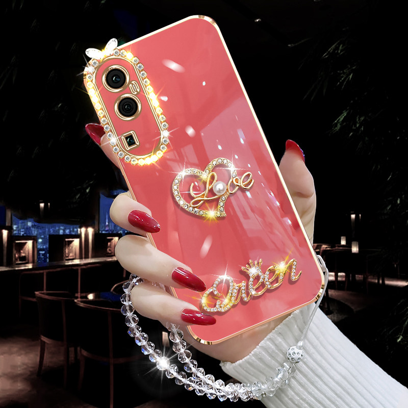 OPPOReno10硅胶潮流个性镶钻软壳