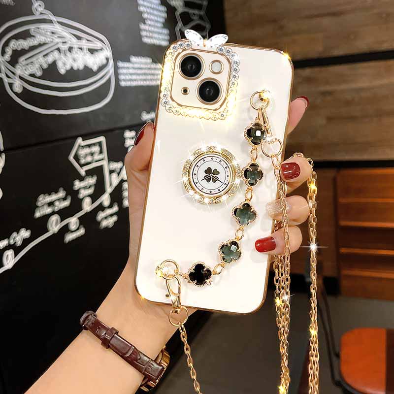 苹果13手机壳高级斜挎背带女款