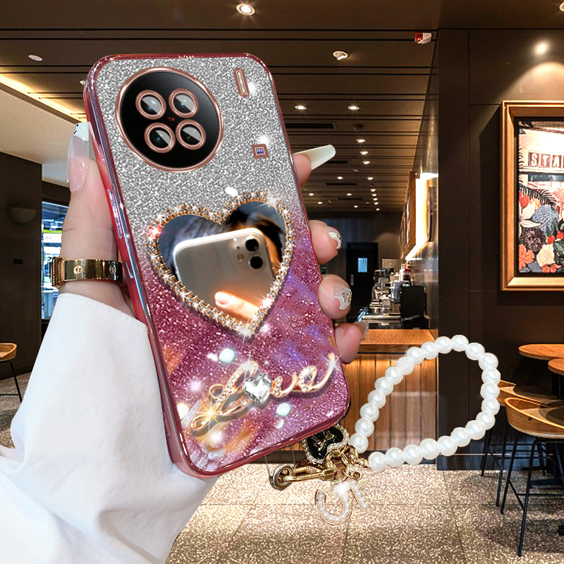 vivoX90硅胶套网红个性镜面软壳