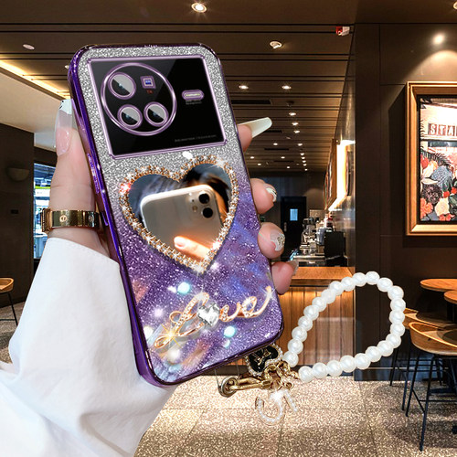 vivoX70硅胶套网红个性镜面软壳