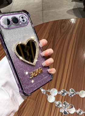 适用于华为荣耀500手机壳时尚镶钻女款镜子保护套荣耀500Pro气囊防摔超薄软壳MEP-AN00全包镜头MEY-AN00挂绳