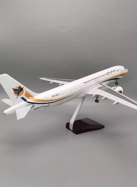 缅甸航空Scale 1:80 47cm A320 Myanmar Airways飞机仿真带灯