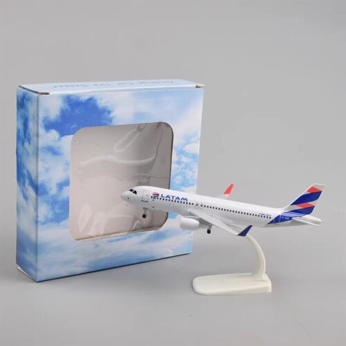 20CM A320拉塔姆合金飞机模型航模带起落架纪念收藏家居装饰品