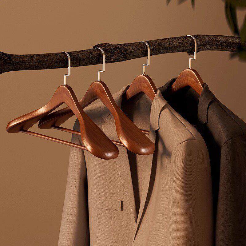 实木宽肩衣架家用高档西服西装大衣木质衣挂木头木制无痕衣服撑子,收纳整理,木质衣架,淘宝优惠券,粉丝福利购,淘宝优惠卷