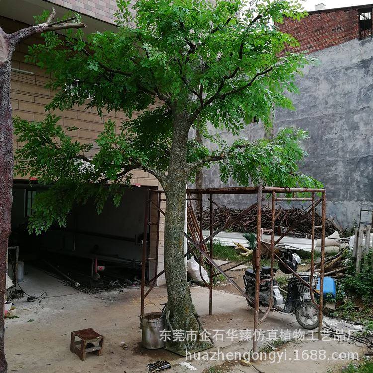 源头工厂大型仿真槐树包柱子树水泥树椰子树假树酒店装饰树
