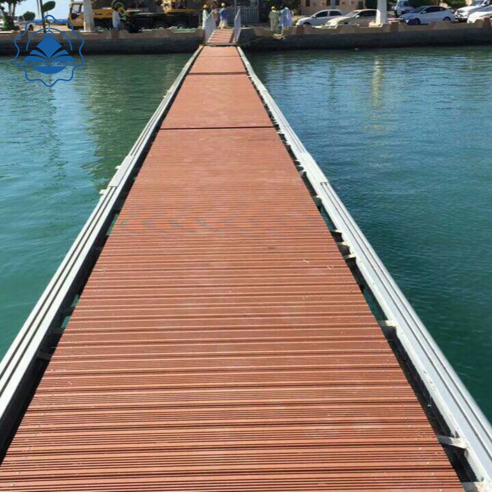 码瑞纳水上浮桥 铝合金结构浮桥移动码头引桥浮台水上景观