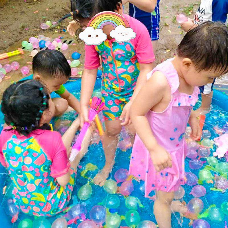 快速注水天水打气玩球小气球小号AGD水弹水球夏装水玩具水仗