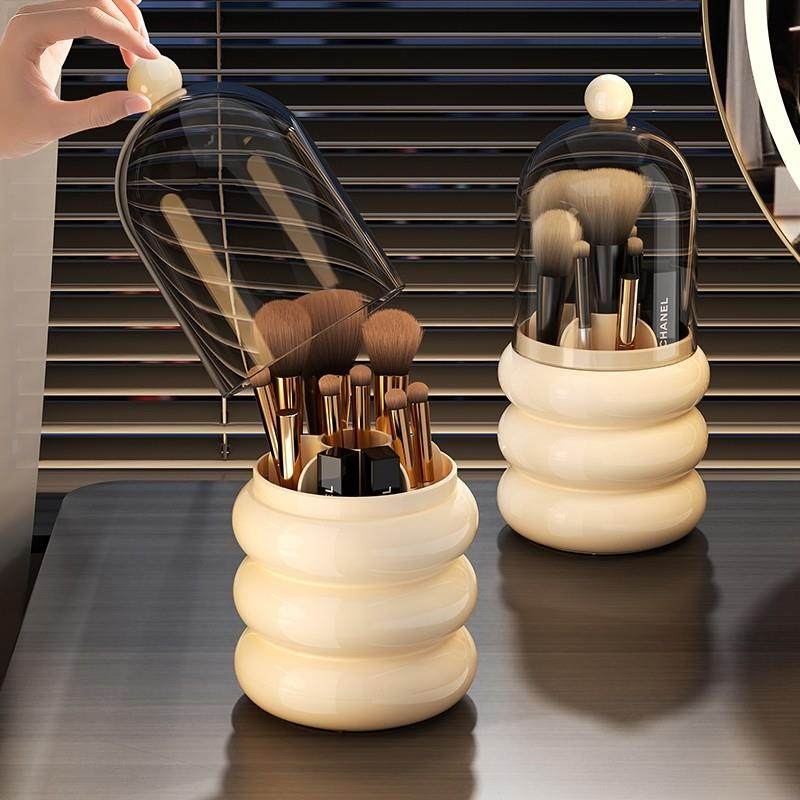 德国化妆刷收纳筒防尘高级感梳妆台化妆品收纳盒眉笔口红分格刷筒,收纳整理,桌面收纳盒,淘宝优惠券,粉丝福利购,淘宝优惠卷