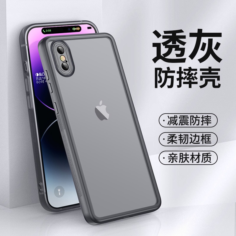 凯瑞奇适用苹果x手机壳iphone xs新款透明硅胶带镜头膜全包防摔xr外壳超薄透气高级感xsmax软壳xmax保护套