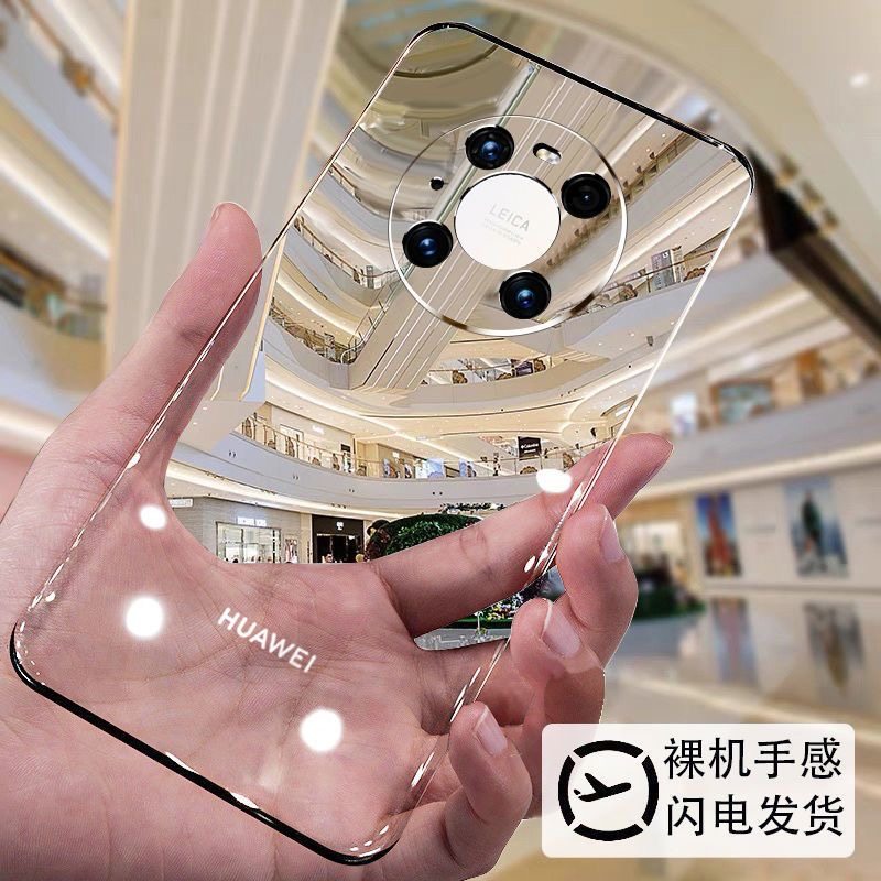 凯瑞奇适用华为mate40手机壳mate40pro新款超薄透明防摔无边框pro+曲面屏epro高级感m40e网红女外壳套