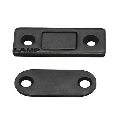 日本LAMP蓝普黑色薄强磁门吸推拉门磁吸合器柜抽屉隐形磁碰MC-159