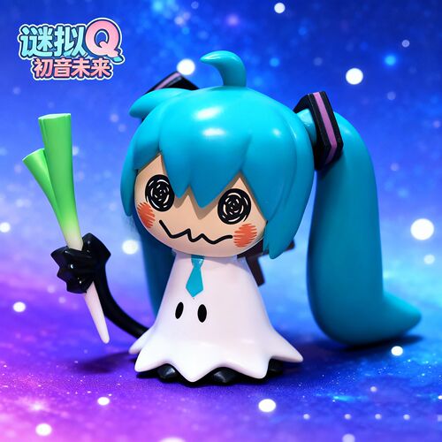 可梦谜拟丘皮卡丘摆件手办 谜拟Q初音未来手办大葱可爱公仔潮玩