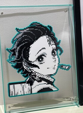 亚克力迷你小规格拼豆相框画框双面透明3寸6寸拍立得照片装裱摆台