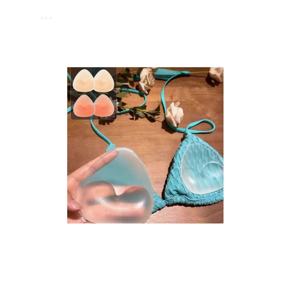 泳衣硅胶胸垫插片加厚防凸点比基尼泳衣专用小胸显大隐形胸贴