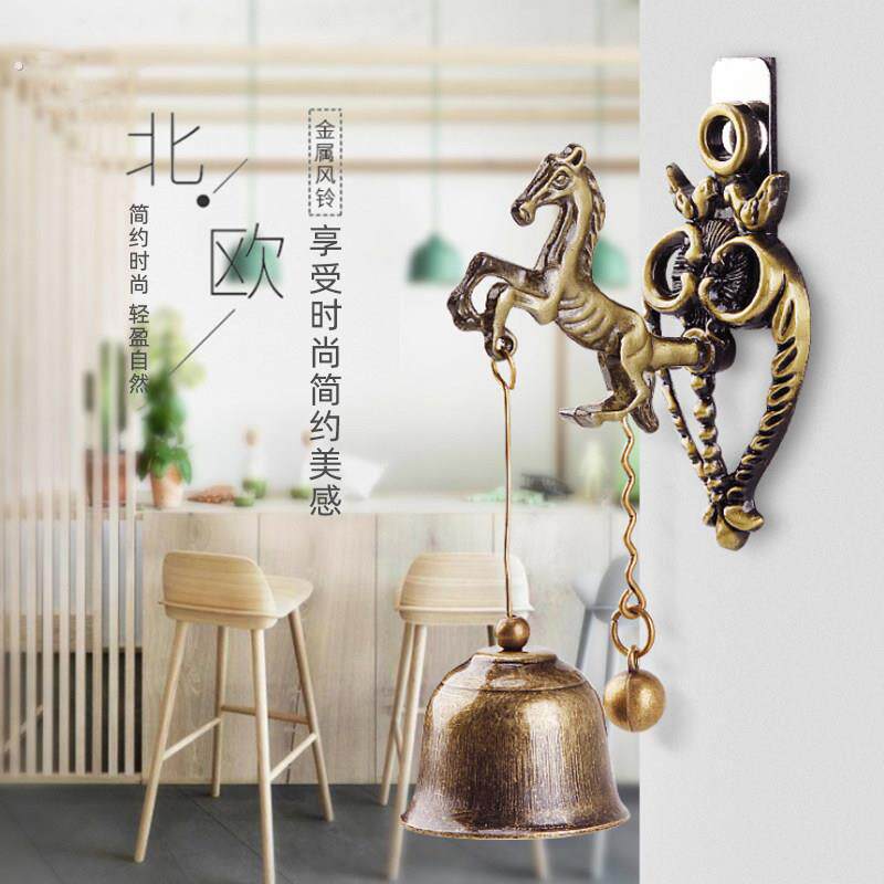 创意吸门式风铃店铺门铃日式入户进门开门提示铃铛撞铃挂件礼物