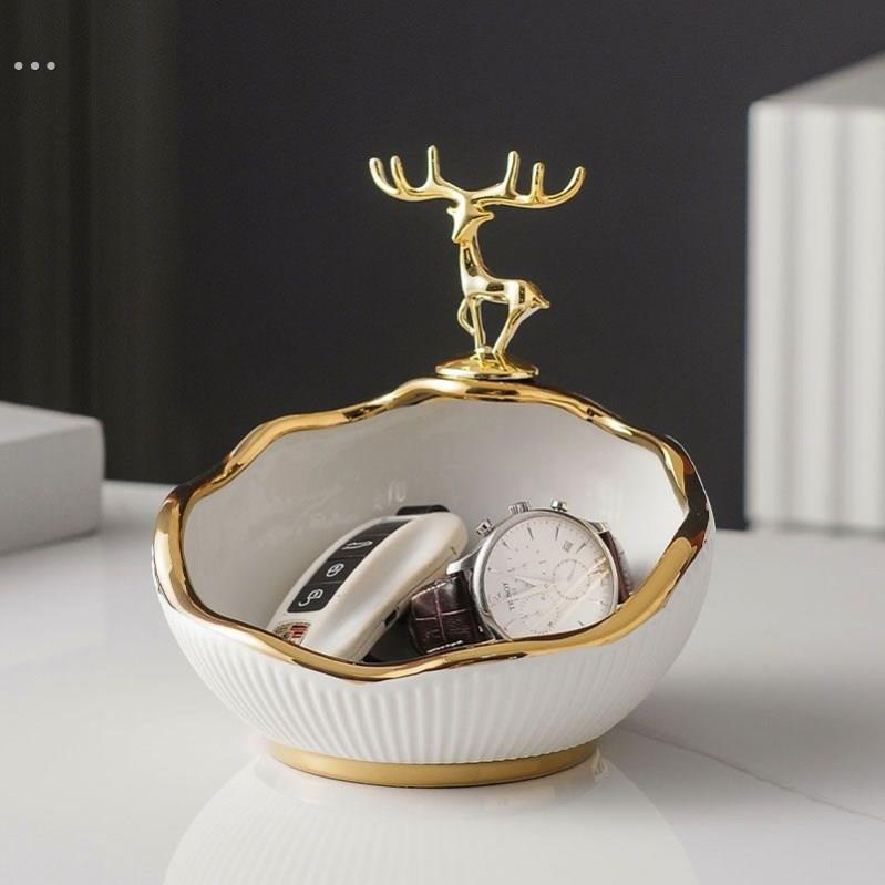 放钥匙扣摆件门口放钥匙神器入门玄关摆件鞋柜上摆的装饰品收纳盒