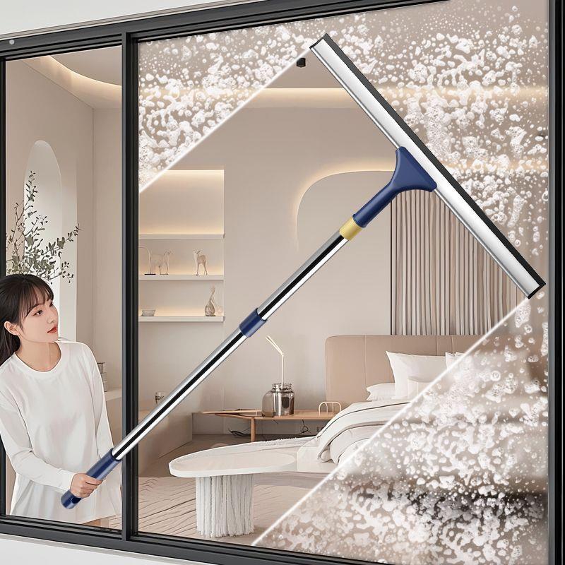 擦玻璃神器家用长柄伸缩刮水器高层窗户保洁专用双面清洁工具套装