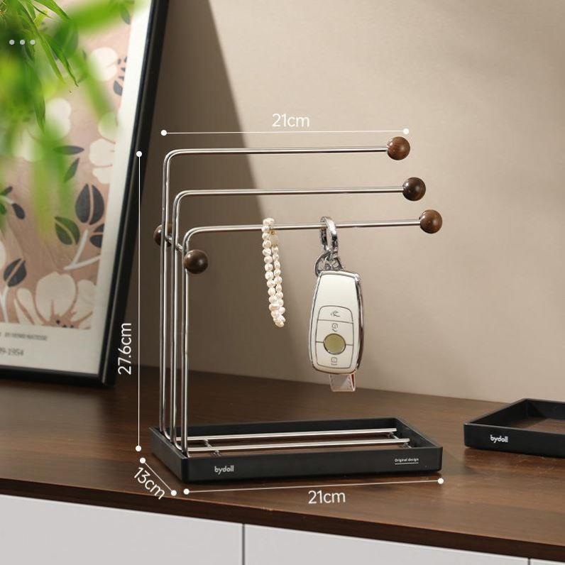 首饰收纳挂架戒指手炼项炼饰品收纳神器展示架钥匙置物架玄关摆件