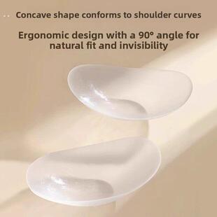 肩垫人造直角肩硅胶隐形自粘肩垫滑肩塌肩加厚男女通用肩贴假肩