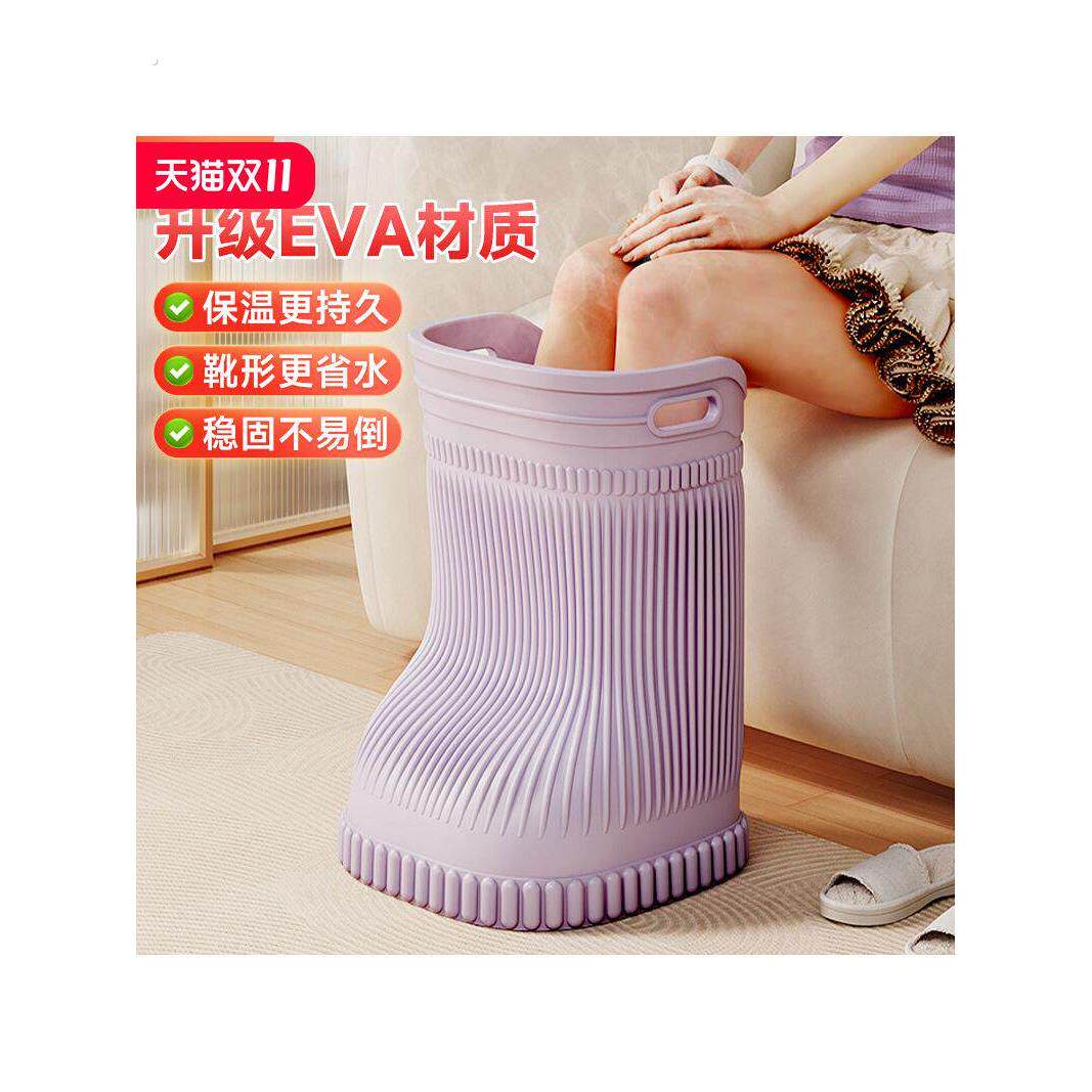 泡脚桶过小腿明星同款家用过膝泡脚桶靴恒温高深桶省水足浴盆