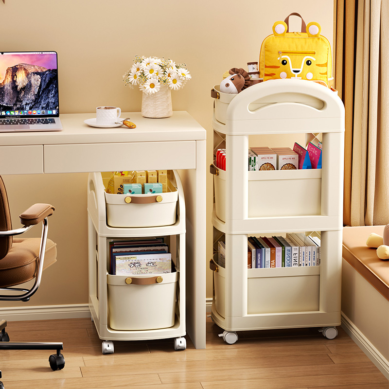速发书公工室位放包神器置物架带轮推车学生宿舍桌下办包移动收纳