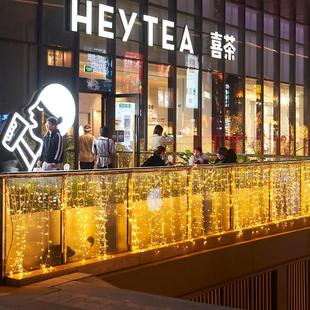 速发彩灯串灯闪灯饰苏冰灯瀑布条庭院装流门头户外防水婚庆装扮