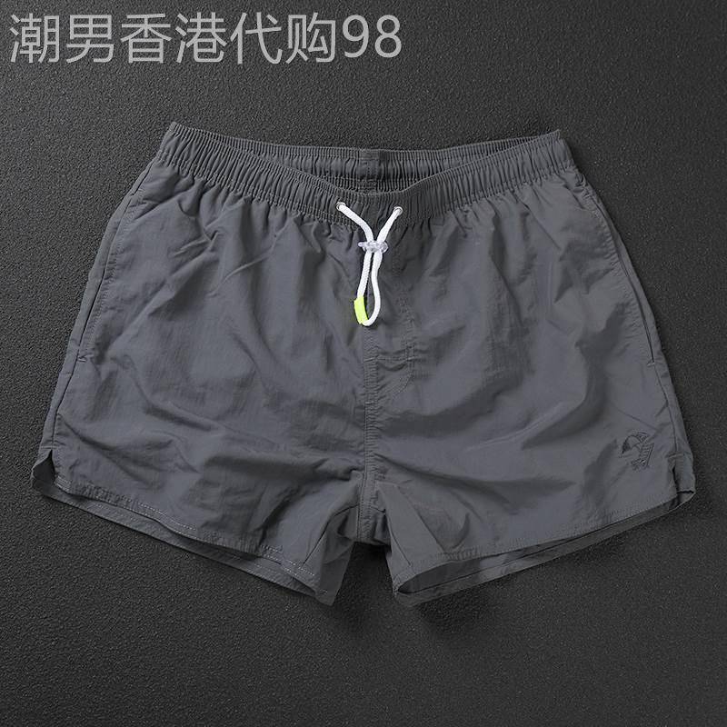 代购短裤男灰色宽松速干 乾运动健身跑步居家裤休闲 短款沙滩裤男