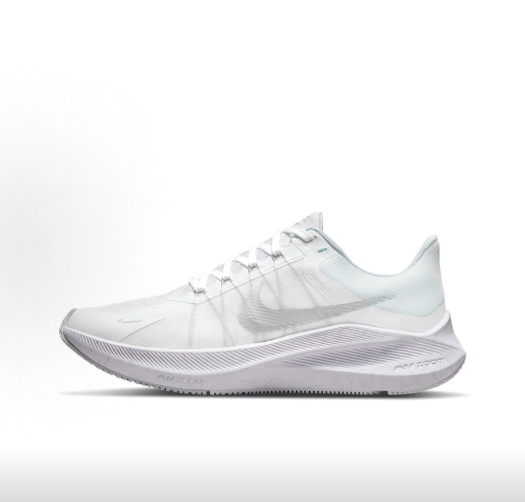 Nike Zoom Winflo 8 舒适耐磨 低帮 休闲训练跑步鞋  白色
